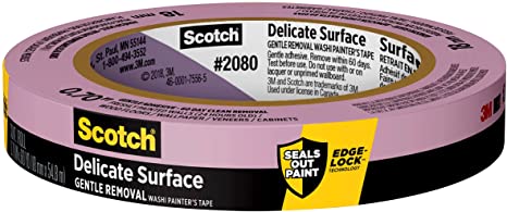 Scotch Delicate Surface Painter’s Tape, 0.70 inches x 60 yards, 2080, 1 Roll