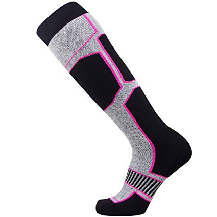 Pure Athlete Snowboard Socks - Comfortable Warm Skiing Snowboarding Sock for Men and Women