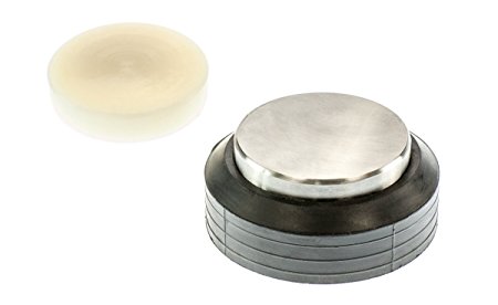 SE JT332RB Steel & Nylon 2-in-1 Round Block with Rubber Base, 3"