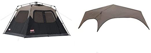 Coleman 6-Person Instant Cabin Tent and Coleman 6-Person Instant Tent Rainfly Accessory Bundle