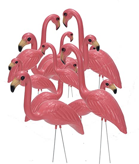 Pink Inc. 263/6 Flamingos, Salmon Pink , Set of 12