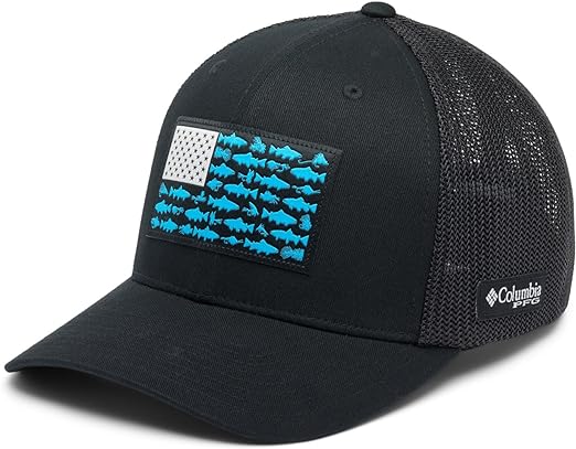 Columbia PFG Mesh Canada Fish Flag Stretch-Fit Hat