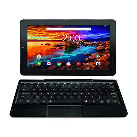 RCA 10.1 & 11.6 Inch Android Tablet with WiFi, Bluetooth, Keyboard (11.6", Black)