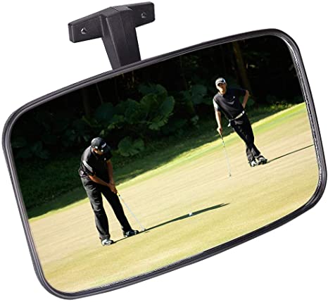 KEYI Golf Cart Rear View Mirror for Ez Go, Club Car, Yamaha,Gives a Good Panoramic Vision,Easy to Install