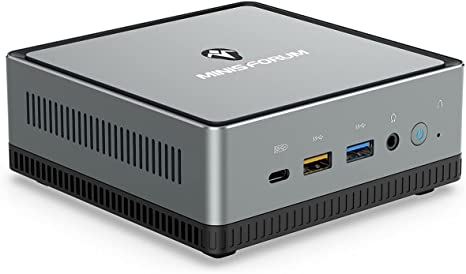 UM700 Mini PC AMD Ryzen 7 3750H Desktop Computer | 16GB DDR4  512GB SSD | Radeon RX Vega 10 Graphics 1.4GHz | Windows 10 Pro | Dual Band WiFi | BT 5.1 | HDMI/Display/USB-C | 2X RJ45 | USB 3.1 Gen 2