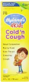 Hylands 4 Kids Cold and Cough Relief Liquid Natural Common Cold Symptoms Relief 4 Ounce