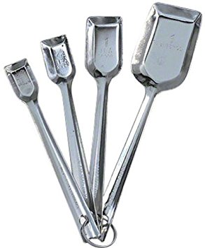 American Metalcraft MSSS73 Measuring Cups and Spoons, 10.8" Length x 8.2" Width, Silver (Pack of 4)