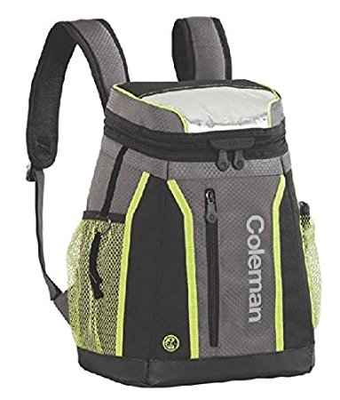 Coleman Maverick Ultra 18 Can Backpack Soft Cooler, Black / Lime