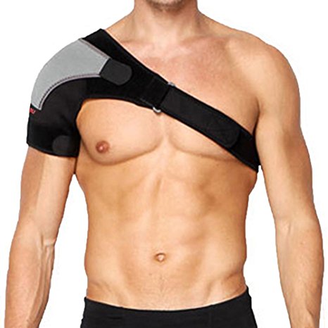 MAIBU Adjustable Shoulder Brace Lightweight Gym Sports Therapy Neoprene Shoulder Support Strap Wrap