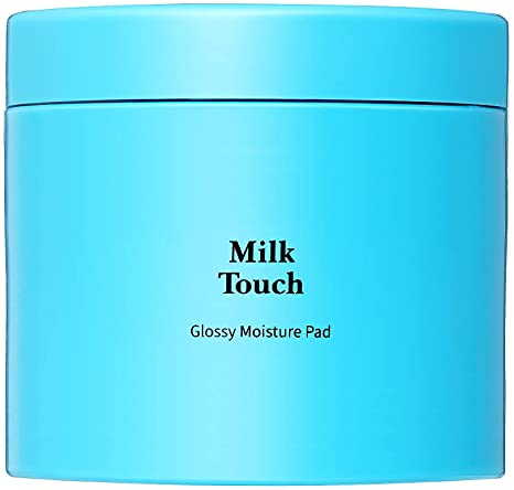 MilkTouch Jumbo Glossy Moisture Pads│Exfoliating and Extra Glow Effect for Face & Body, Korean Skin Care, Containing Panthenol, Glycerin and Menthol - Hydrating, Soothing and Deep Moisturizing