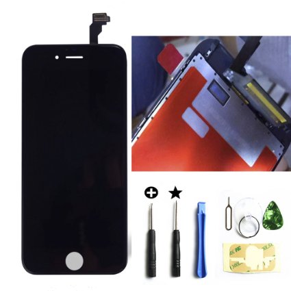 ZTR OEM Black LCD Display Touch Digitizer Screen Assembly Replacement for iPhone 6s 4.7 inch with 3D touch