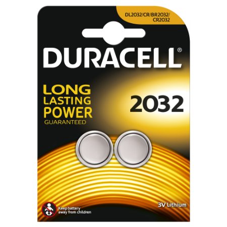 Duracell 3V Lithium Button Battery Pack of 2