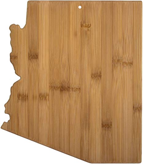 Totally Bamboo 20-7961AZ Arizona State Shaped Bamboo Serving & Cutting Board