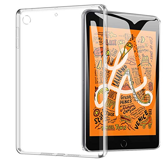 TopACE iPad Mini 5 Case, Ultra Thin Soft Gel TPU Silicone Case Cover Compatible for iPad Mini 5 (Transparent)