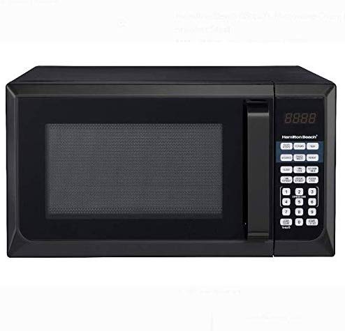 Hamilton Beach 0.9 Cu. ft. Stainless Steel Microwave Oven (Black, Stainless Steel)