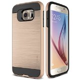 Galaxy S6 Case Verus VergeShine Gold - Brushed Metal TextureDrop ProtectionHeavy DutySlim Fit - For Samsung Galaxy S6 SM-920 Devices
