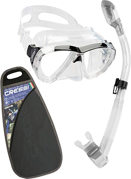 Cressi BIG EYES & SUPERNOVA DRY COMBO, Adult Diving, Snorkeling Dry Combo (Mask - Snorkel) - Cressi: 100% Made in Italy Since 1946